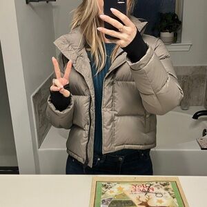 Quince Women's Puffer Jacket in Tan